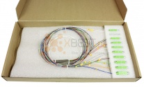 Splitter PLC SC/APC, SM G657A1 0.9mm, 1x8 (STEEL BOX)
