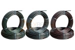 Rura RHDPE 40 x 3,7 mm czarna/paski zielone